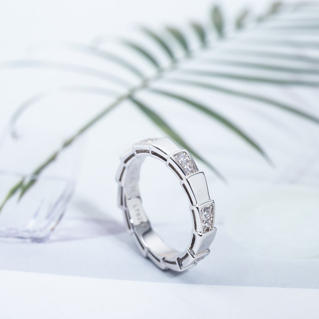 [⭐Clover Jewelry]SERPENTI RING SILVER  3MM