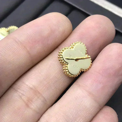 [⭐Clover Jewelry]CLOVER MINI 9.5MM LASER EARRINGS