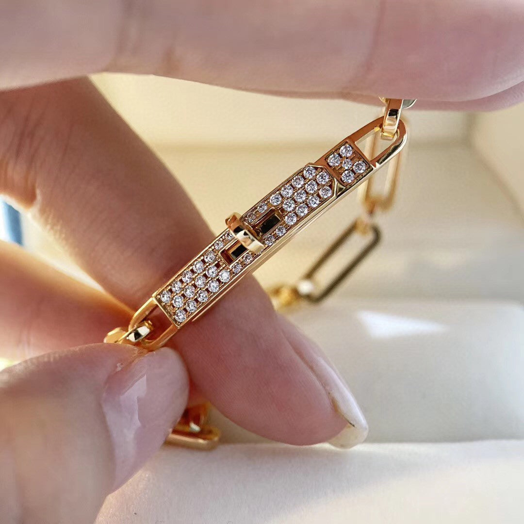 [⭐Clover Jewelry]CHAINE BRACELET SMALL MODEL DIAMOND
