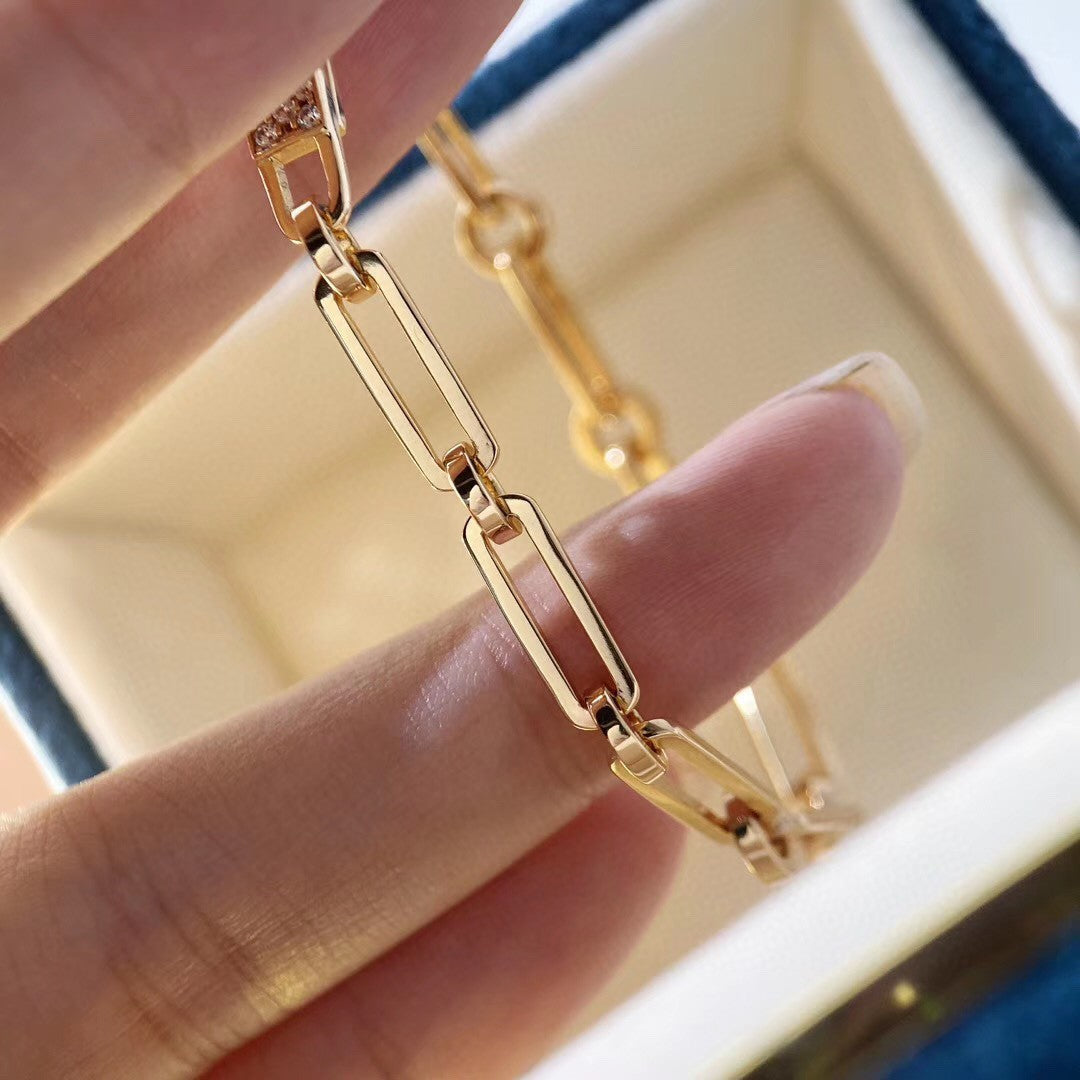[⭐Clover Jewelry]CHAINE BRACELET SMALL MODEL DIAMOND