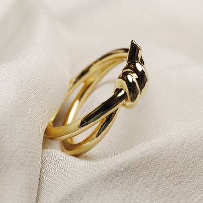[Clover Jewelry]KNOT RING GOLD
