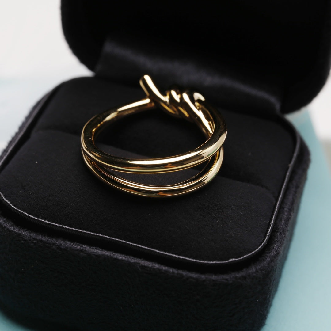 [Clover Jewelry]KNOT RING GOLD