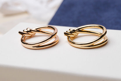 [Clover Jewelry]KNOT RING GOLD