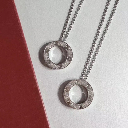 [⭐Clover Jewelry]LOVE NECKLACE ADJUSTABLE SILVER