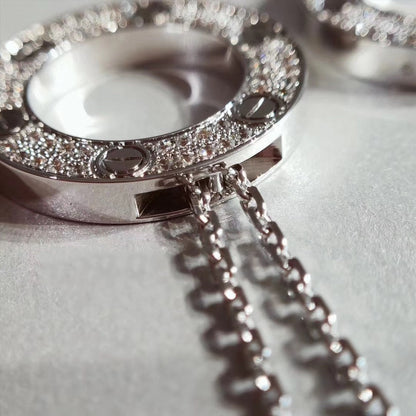 [⭐Clover Jewelry]LOVE NECKLACE ADJUSTABLE SILVER
