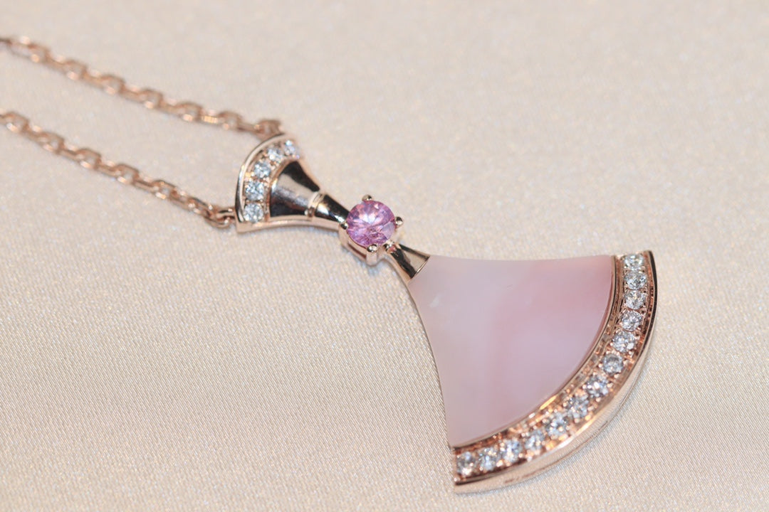 [⭐Clover Jewelry]DREAM NECKLACE PINK MOP DIAMOND