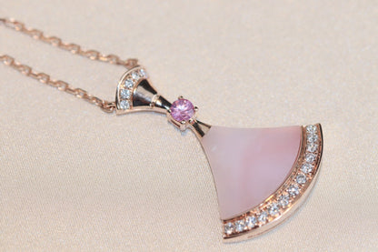 [⭐Clover Jewelry]DREAM NECKLACE PINK MOP DIAMOND