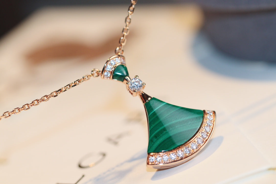 [⭐Clover Jewelry]DREAM NECKLACE MALACHITE DIAMOND
