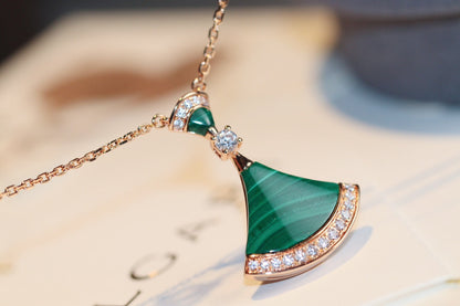 [⭐Clover Jewelry]DREAM NECKLACE MALACHITE DIAMOND