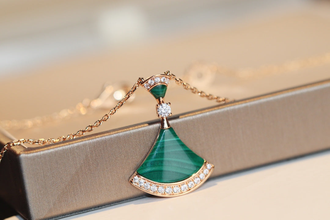 [⭐Clover Jewelry]DREAM NECKLACE MALACHITE DIAMOND