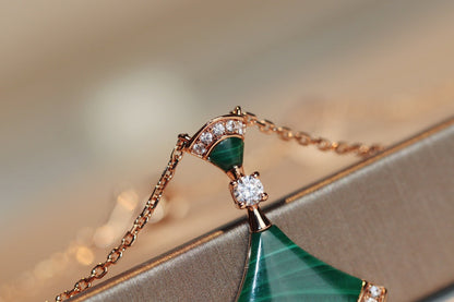 [⭐Clover Jewelry]DREAM NECKLACE MALACHITE DIAMOND