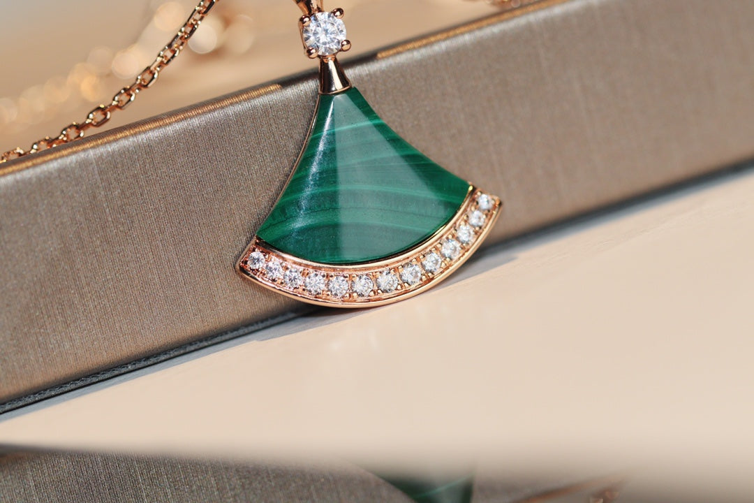 [⭐Clover Jewelry]DREAM NECKLACE MALACHITE DIAMOND