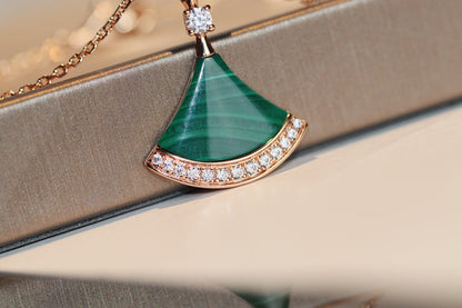 [⭐Clover Jewelry]DREAM NECKLACE MALACHITE DIAMOND