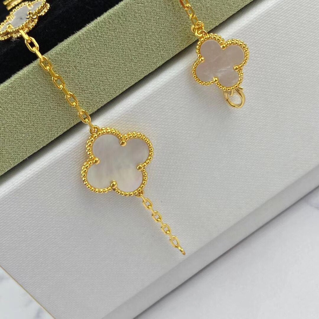 [⭐Clover Jewelry]MAGIC CLOVER MOP GOLD BRACELET 5 MOTIFS