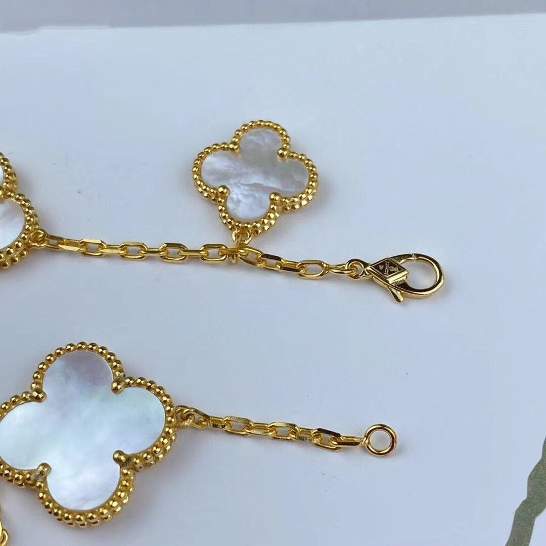 [⭐Clover Jewelry]MAGIC CLOVER MOP GOLD BRACELET 5 MOTIFS