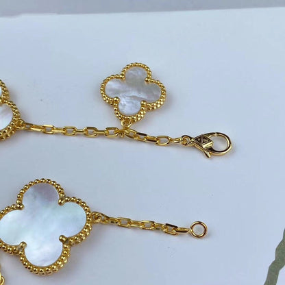 [⭐Clover Jewelry]MAGIC CLOVER MOP GOLD BRACELET 5 MOTIFS