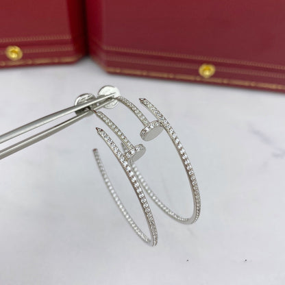 [⭐Clover Jewelry]JUSTE EARRINGS FULL DIAMONDS 1.8MM