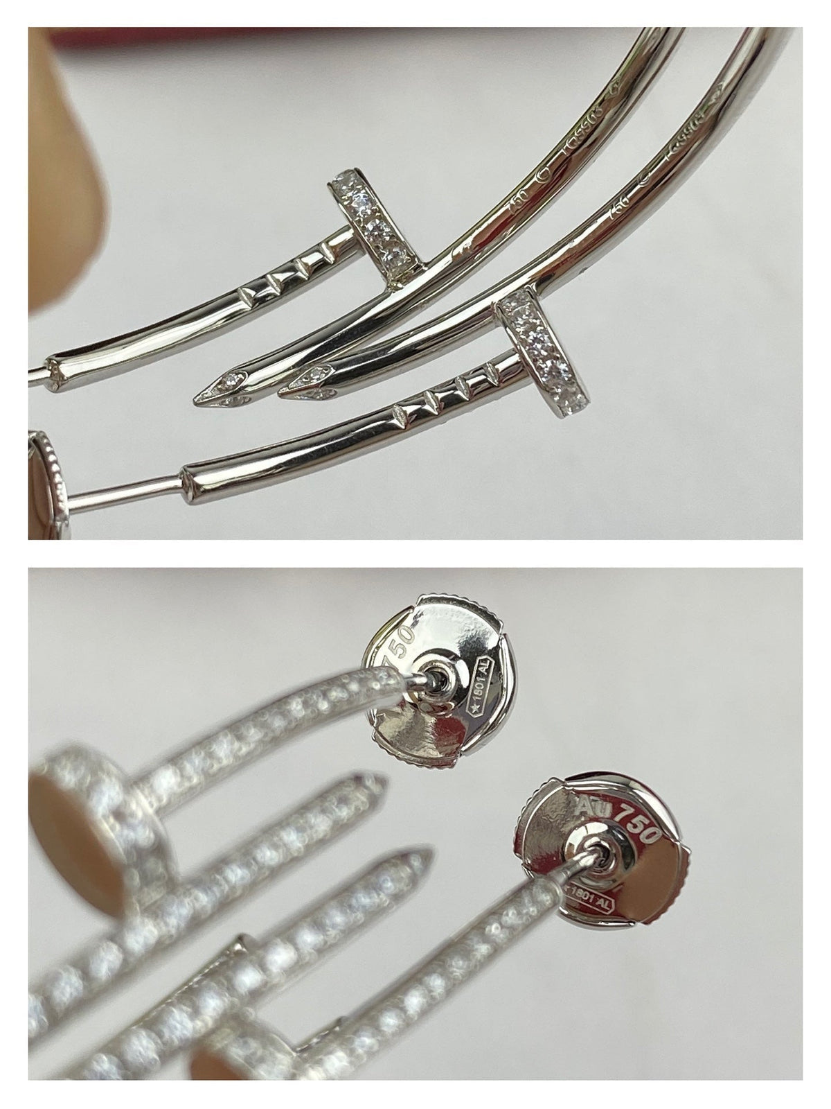[⭐Clover Jewelry]JUSTE EARRINGS FULL DIAMONDS 1.8MM
