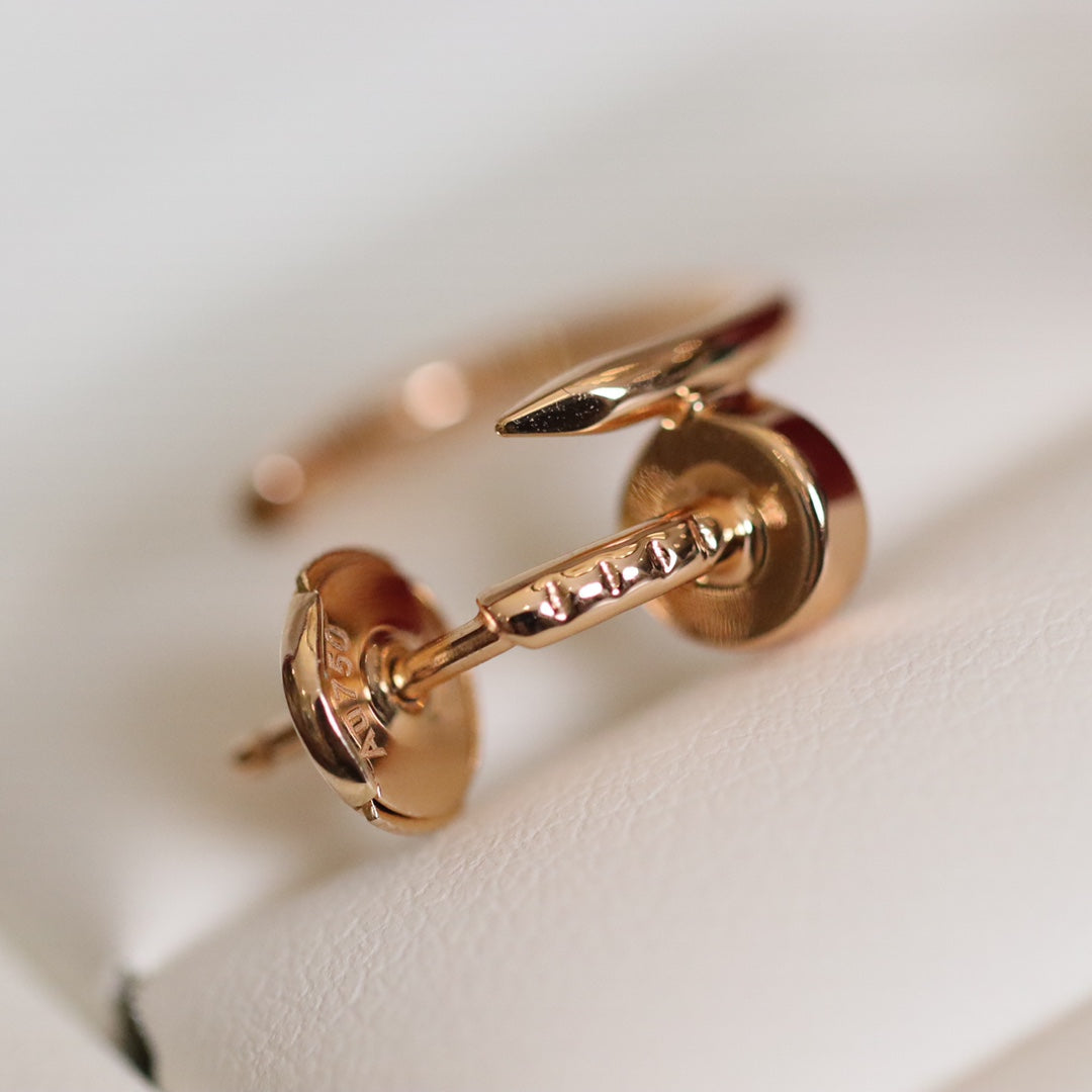 [⭐Clover Jewelry]JUSTE EARRINGS PINK GOLD