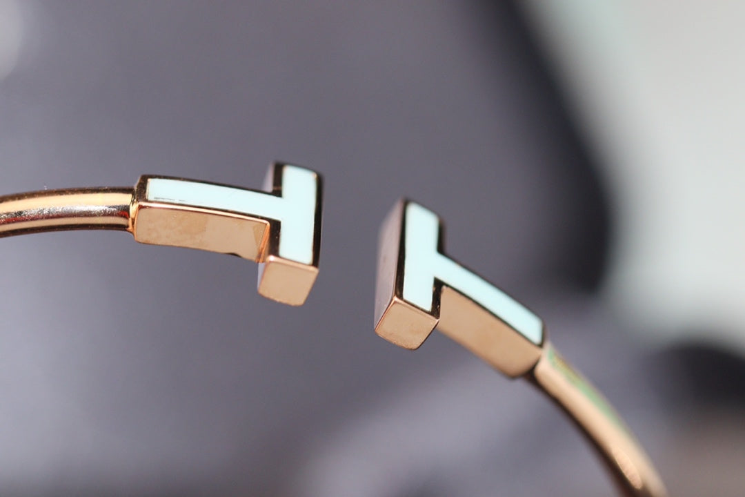 [Clover Jewelry]T BRACELET 1.8MM TURQUOISE PINK GOLD