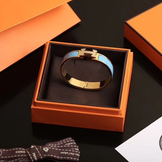 [⭐Clover Jewelry]H CLOUD BLUE BRACELET GOLD DIAMOND
