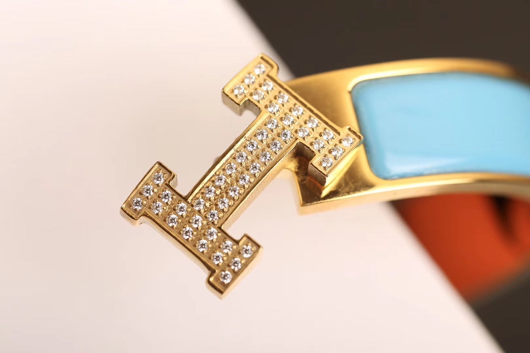 [⭐Clover Jewelry]H CLOUD BLUE BRACELET GOLD DIAMOND