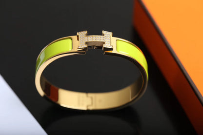 [⭐Clover Jewelry]H BRACELET GOLD DIAMOND
