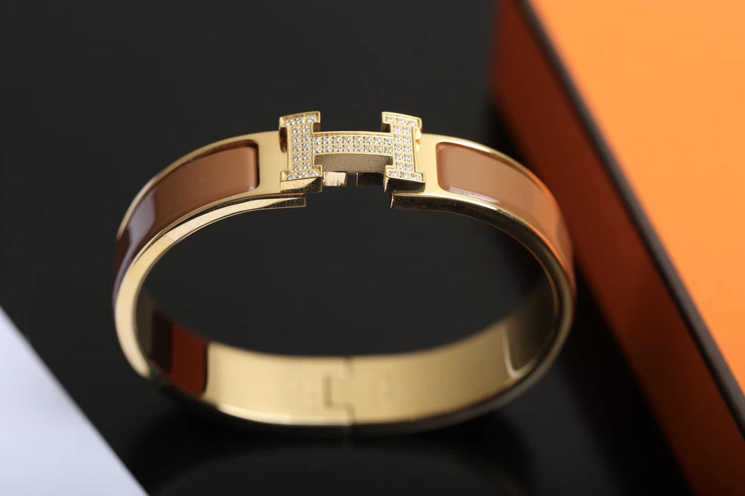 [⭐Clover Jewelry]H BRACELET GOLD DIAMOND