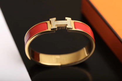 [⭐Clover Jewelry]H BRACELET GOLD DIAMOND