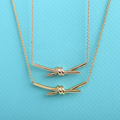 [Clover Jewelry]KNOT NECKLACE GOLD