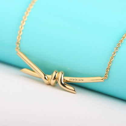 [Clover Jewelry]KNOT NECKLACE GOLD