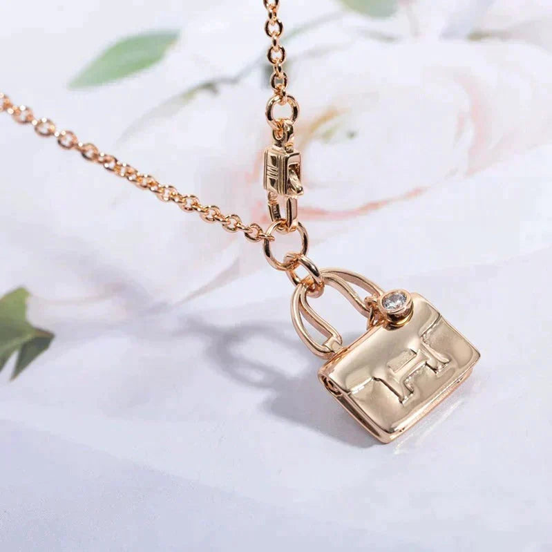 [⭐Clover Jewelry]AMULETTE PEDANT ROSE GOLD NECKLACE