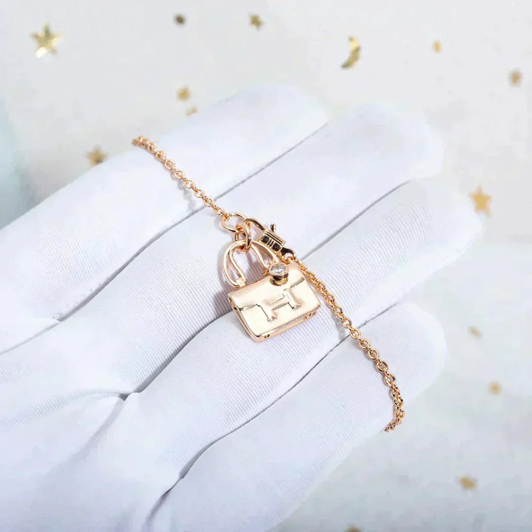 [⭐Clover Jewelry]AMULETTE PEDANT ROSE GOLD NECKLACE