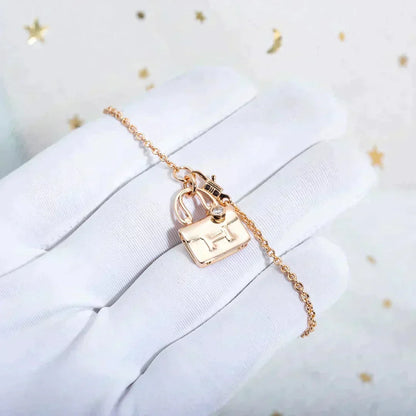 [⭐Clover Jewelry]AMULETTE PEDANT ROSE GOLD NECKLACE