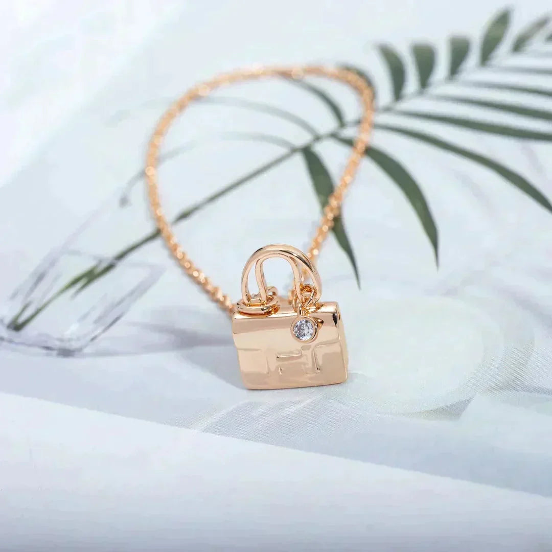 [⭐Clover Jewelry]AMULETTE PEDANT ROSE GOLD NECKLACE