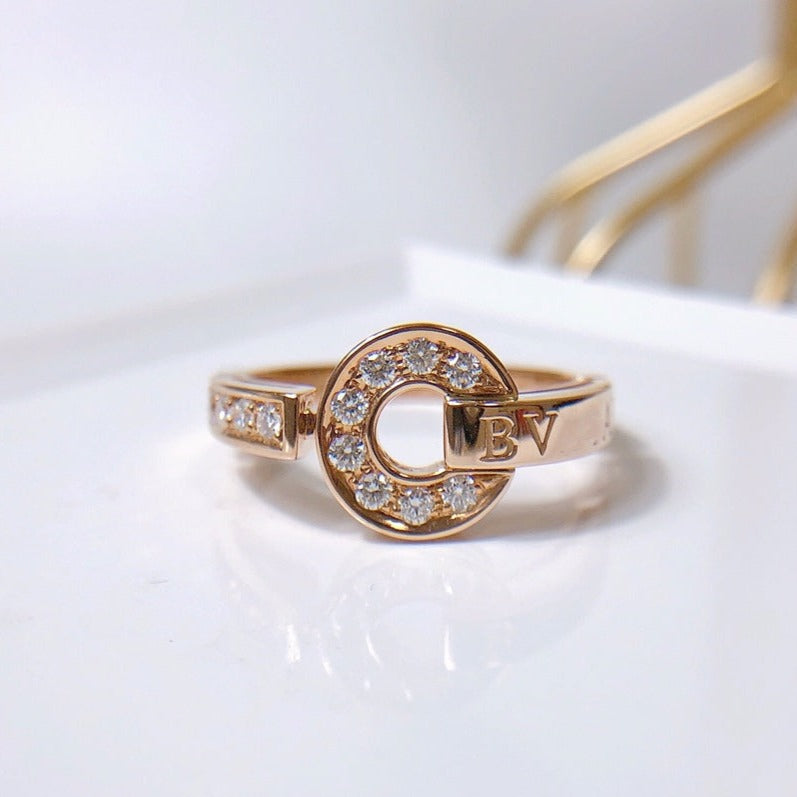 [⭐Clover Jewelry]DREAM RING DIAMOND PINK GOLD