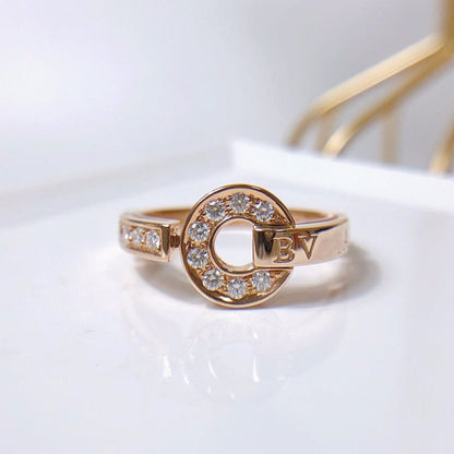 [⭐Clover Jewelry]DREAM RING DIAMOND PINK GOLD