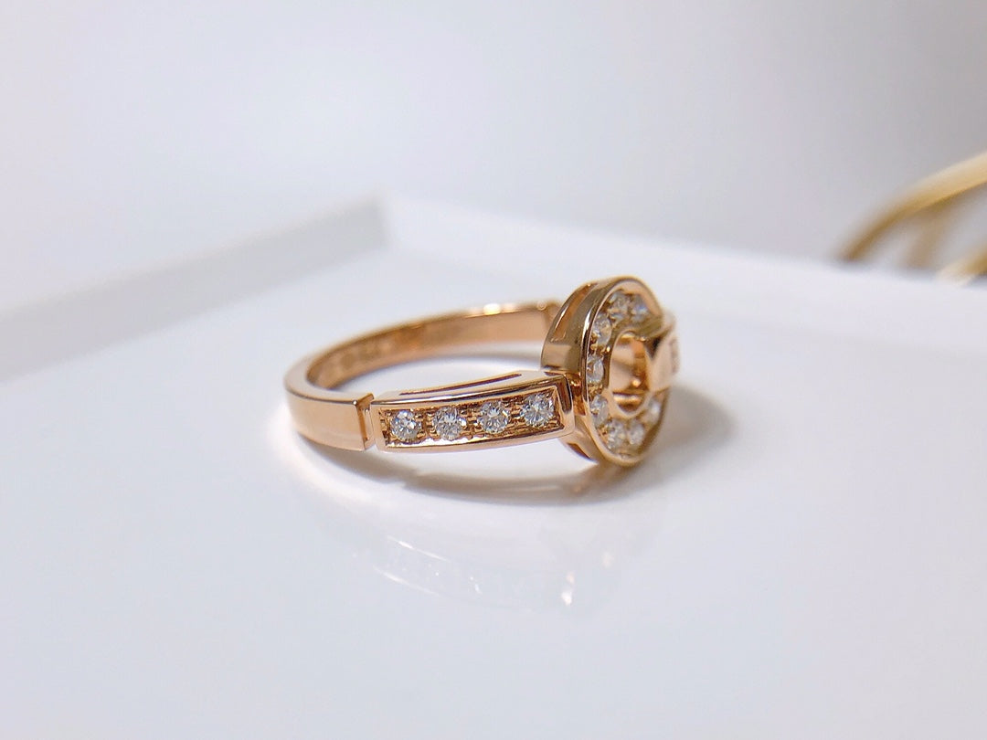 [⭐Clover Jewelry]DREAM RING DIAMOND PINK GOLD