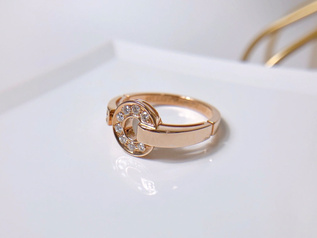 [⭐Clover Jewelry]DREAM RING DIAMOND PINK GOLD