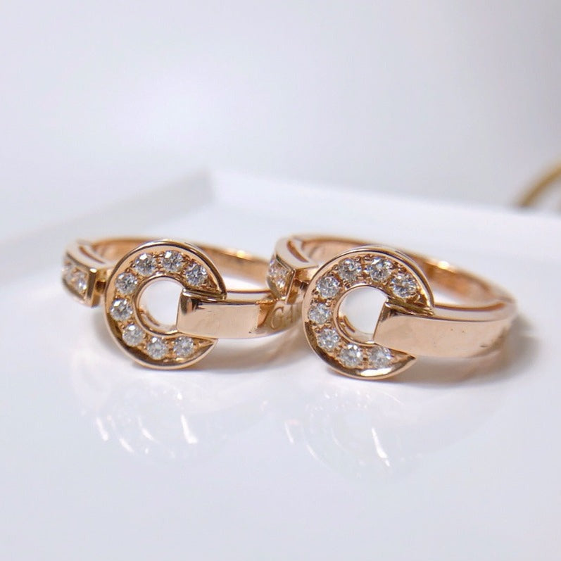 [⭐Clover Jewelry]DREAM RING DIAMOND PINK GOLD