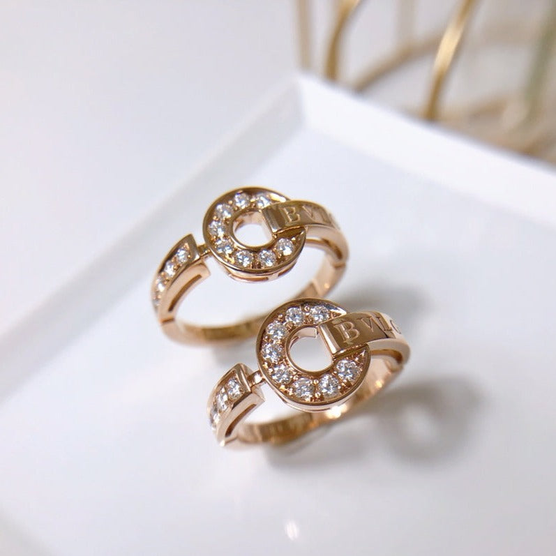 [⭐Clover Jewelry]DREAM RING DIAMOND PINK GOLD