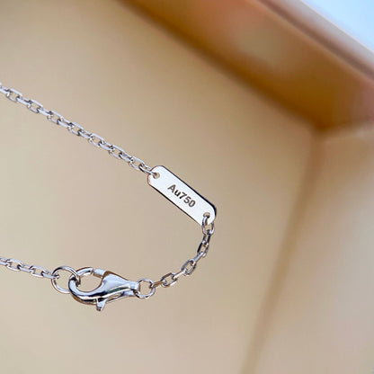 [⭐Clover Jewelry]CLOVER DIAMOND NECKLACE SILVER