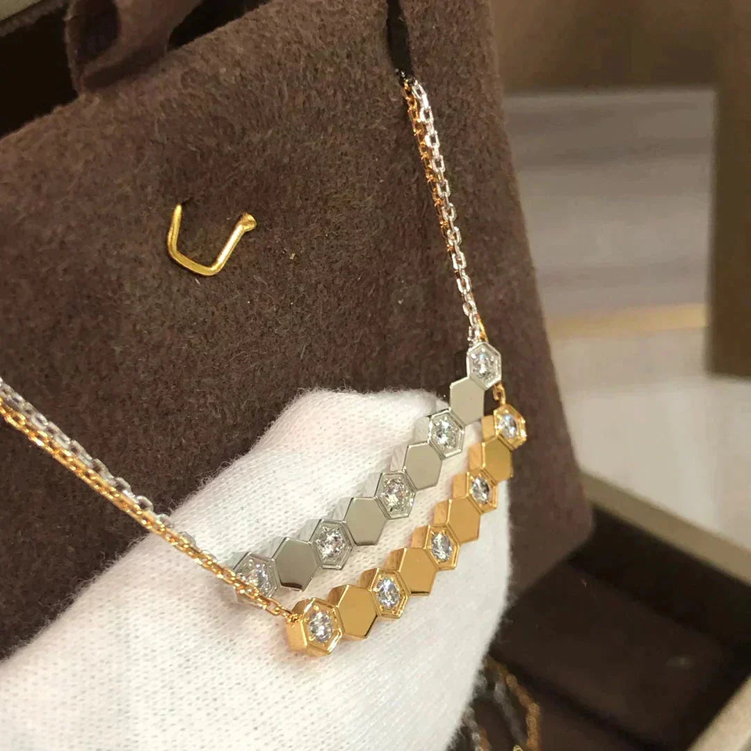 [⭐Clover Jewelry]BEE LOVE NECKLACE DIAMOND