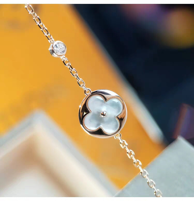 [⭐Clover Jewelry]SUN MOP GOLD 1 DIAMOND NECKLACE