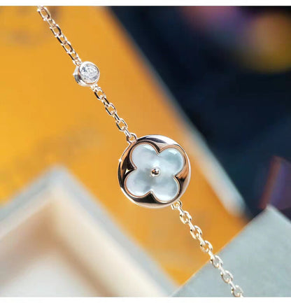 [⭐Clover Jewelry]SUN MOP GOLD 1 DIAMOND NECKLACE