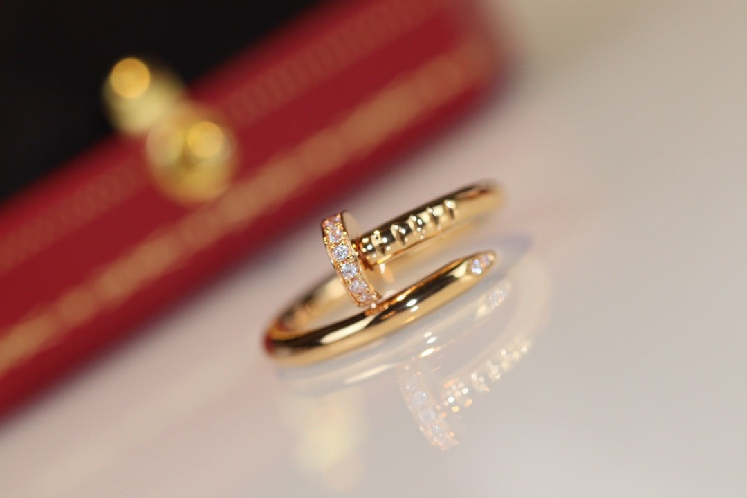 [⭐Clover Jewelry]JUSTE RING 2.65MM GOLD DIAMOND