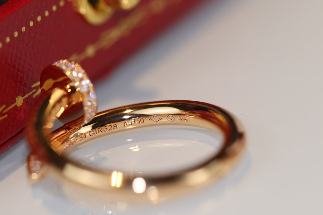 [⭐Clover Jewelry]JUSTE RING 2.65MM GOLD DIAMOND