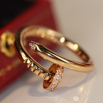 [⭐Clover Jewelry]JUSTE RING 2.65MM GOLD DIAMOND