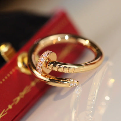 [⭐Clover Jewelry]JUSTE RING 2.65MM GOLD DIAMOND