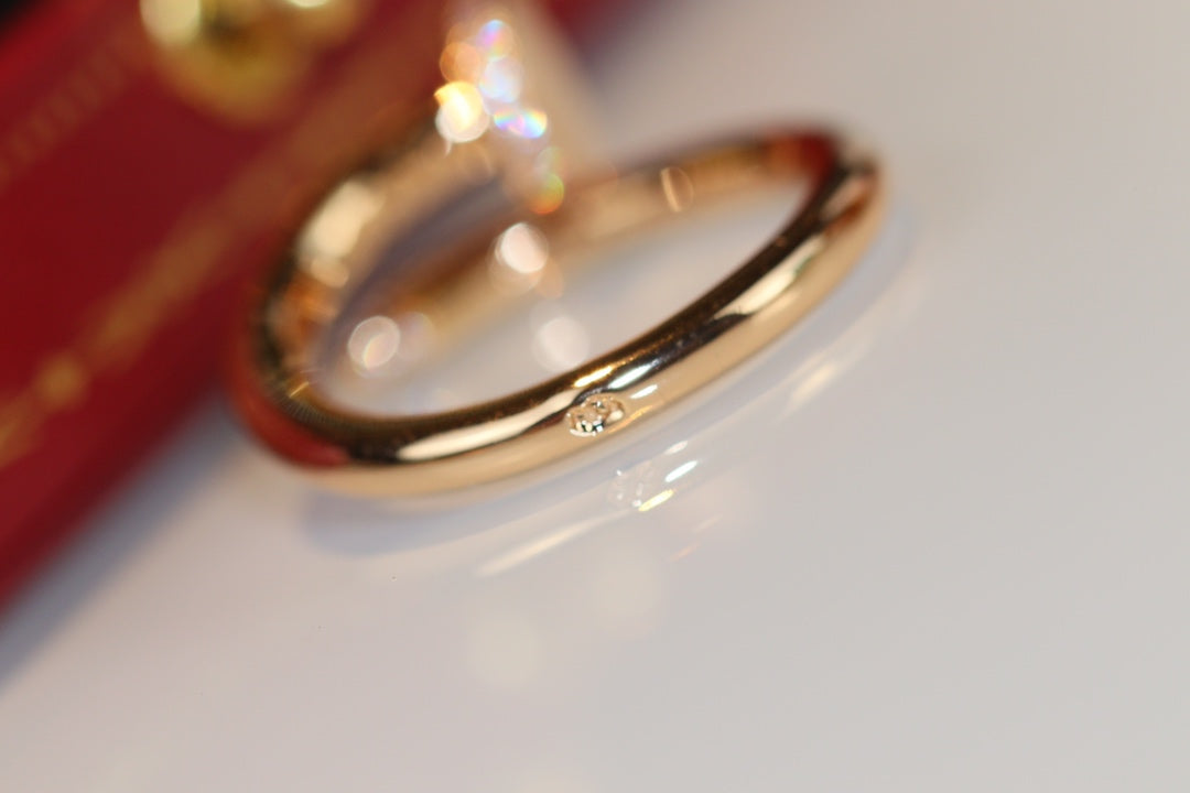 [⭐Clover Jewelry]JUSTE RING 2.65MM GOLD DIAMOND